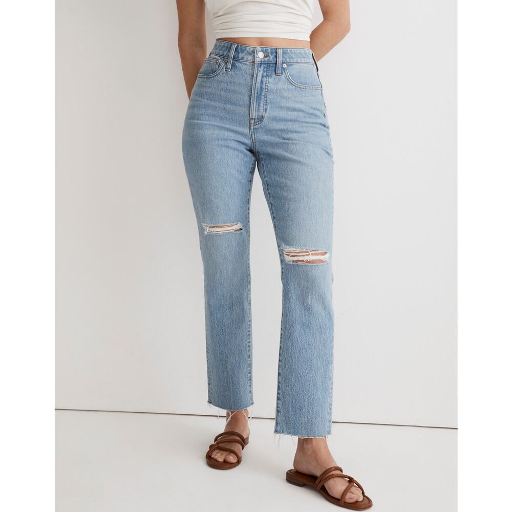 Madewell the Curvy Perfect Vintage Jean‎ Bradwell Wash Ripped Edition 26